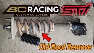 2002+  Subaru Impreza Sti Rear CoilOver Boot Remove & Replace!