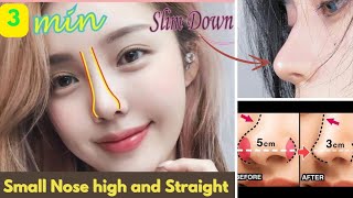 Lose Nose Fat - Get Slim Nose | Small Nose high and straight | Nose Slimming, Nose Exercise