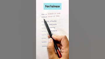 USE OF SINCE AND FOR IN A SENTENCE.USE OF PREPOSITIONS.ENGLISH GRAMMAR RULES.