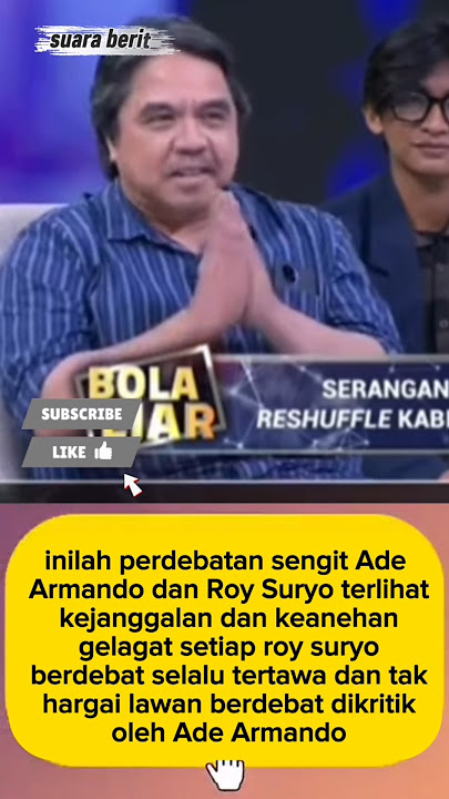 Gelagat Aneh Roy Suryo Selalu Tertawa Saat Debat Dengan Ade Armando ‼️#roysuryo #jokowi #adearmando