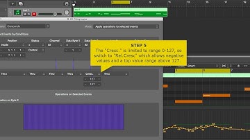 Logic MIDI Transform - Tilt, Compress, Scale Controller (CC) Automation. STEP by STEP Tutorial.