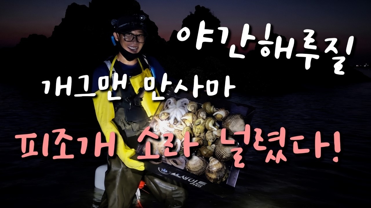 술사마의 술안주 해루질 #당진시 #야간해루질 #낙지해루질 #술사마