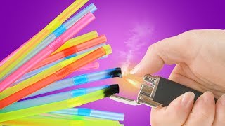 19 TOP COOL CRAFTS PROJECTS WITH DRINKING STRAWS