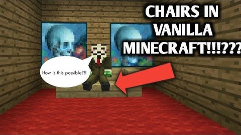 How to make working chairs in Minecraft!! No mods or addons!!!|MCPE