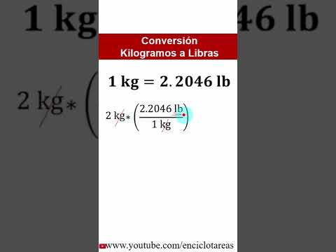 Vídeo: Com puc convertir lliures a quilograms a Excel?