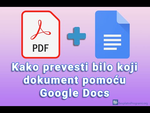 Kako prevesti bilo koji dokument pomoću Google Docs