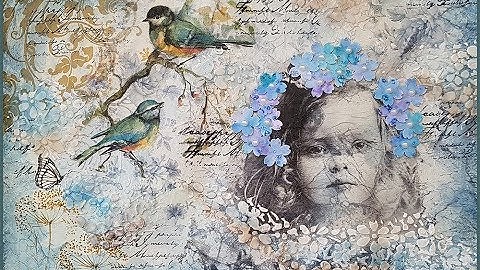 #NapkinArtHop - Art journal page