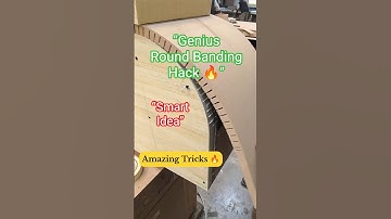 Genius Way to Bend MDF | Furniture Hack. #wood #furniture #viral #shortsfeed #tips #diy #shorts