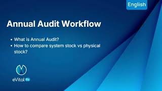 How Annual Audit work at eVitalRx