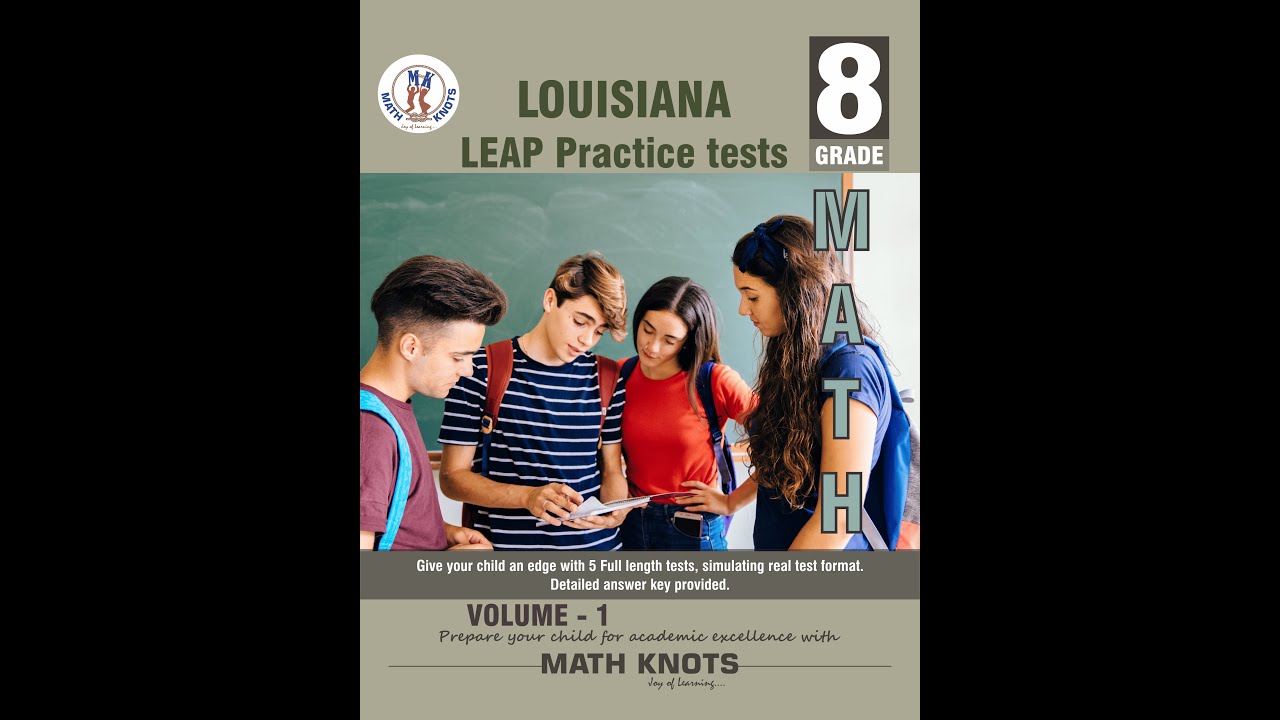 Book Preview Video | Louisiana, LEAP | 8th Grade Math Practice Tests ...