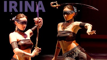 Irina Akulenko - "Justice" - belly dance, sword dance INSTANT VIDEO how-to at WorldDanceNewYork.com