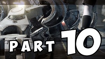 NieR Automata Walkthrough Part C 9S PATH OBTAIN KEYS IN THE FOREST Part 10 Walkthrough