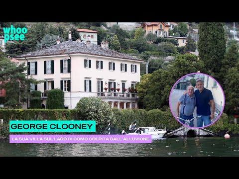 George Clooney, la sua villa sul lago di Como colpita dall’alluvione