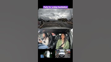 FAILS FOR UNDUE HESITATION #driving #test #fail #roundabout