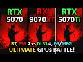 RX 9070 XT vs RTX 5070 Ti vs RTX 5070 | 1080p, 1440p, 4K | RT + FSR 4 vs DLSS 4 + FG/MFG | 2026
