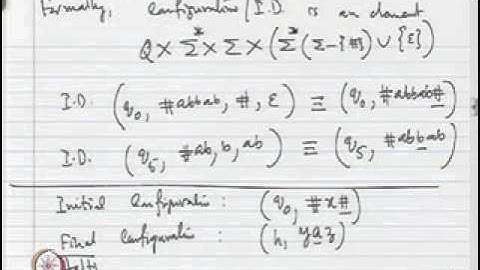 Mod-11 Lec-01 Turing Machines Definitions and Examples