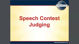 2021 Speech Contest Judging, with Sara Mayer