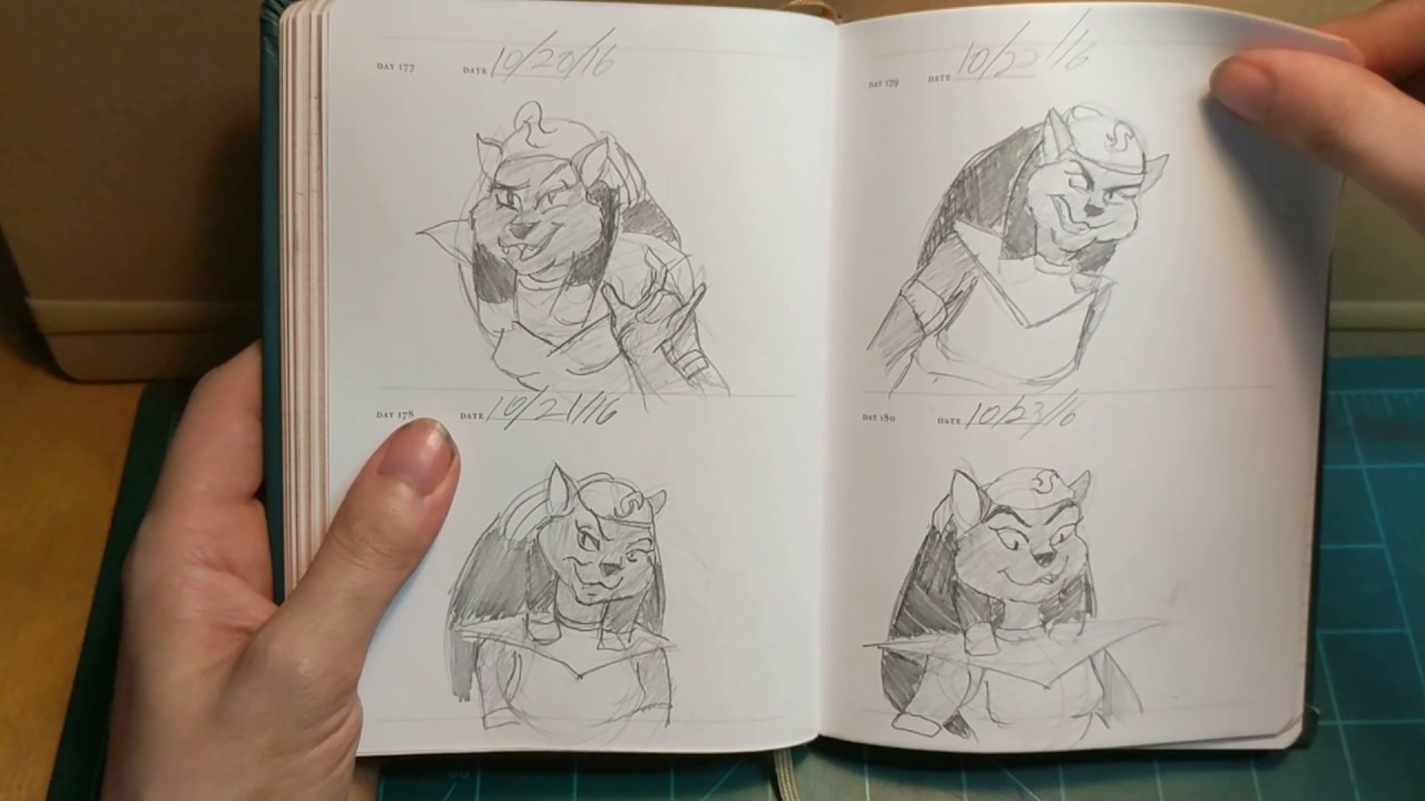 One Sketch A Day Book Finished Youtube