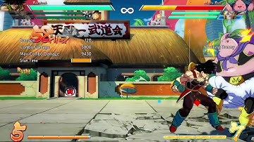 Dbfz: Bardock 5 bar sparking combo (77% Damage)