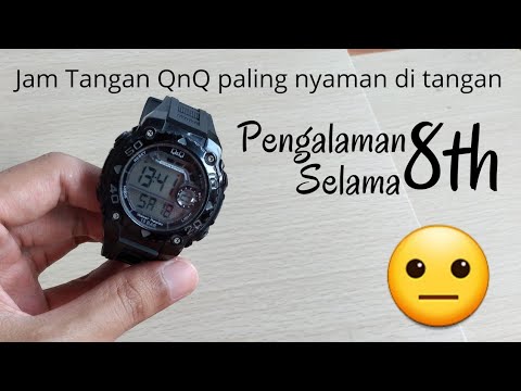 Unboxing Jam Tangan Q&Q C214J302Y | Full Black Leather. 