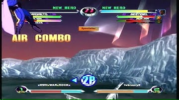 MvC2 (360) Online Player Matches -  xNWHxWARxROCKx(Mag,IM,Psy) vs february6(Sent,IM,Cyc) #485