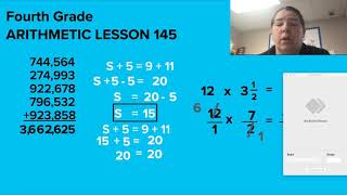 Fourth Grade Arithmetic Lesson 145