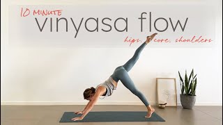 10 Minute Vinyasa Flow |  A Quick Strong Practice to Stretch, Strengthen & Revitalize