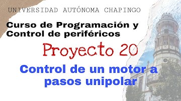 P20 Control de un motor a pasos unipolar con LCD