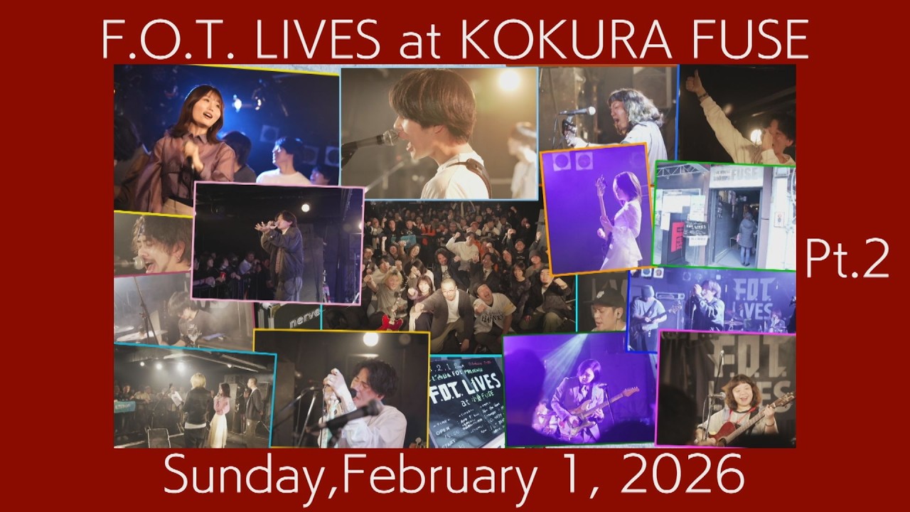 【F.O.T. LIVES@小倉FUSE】Pt.２　出演：nerve、ミズニ ウキクサ、Akt the Goat、Etranger、Me-My（O.A.）