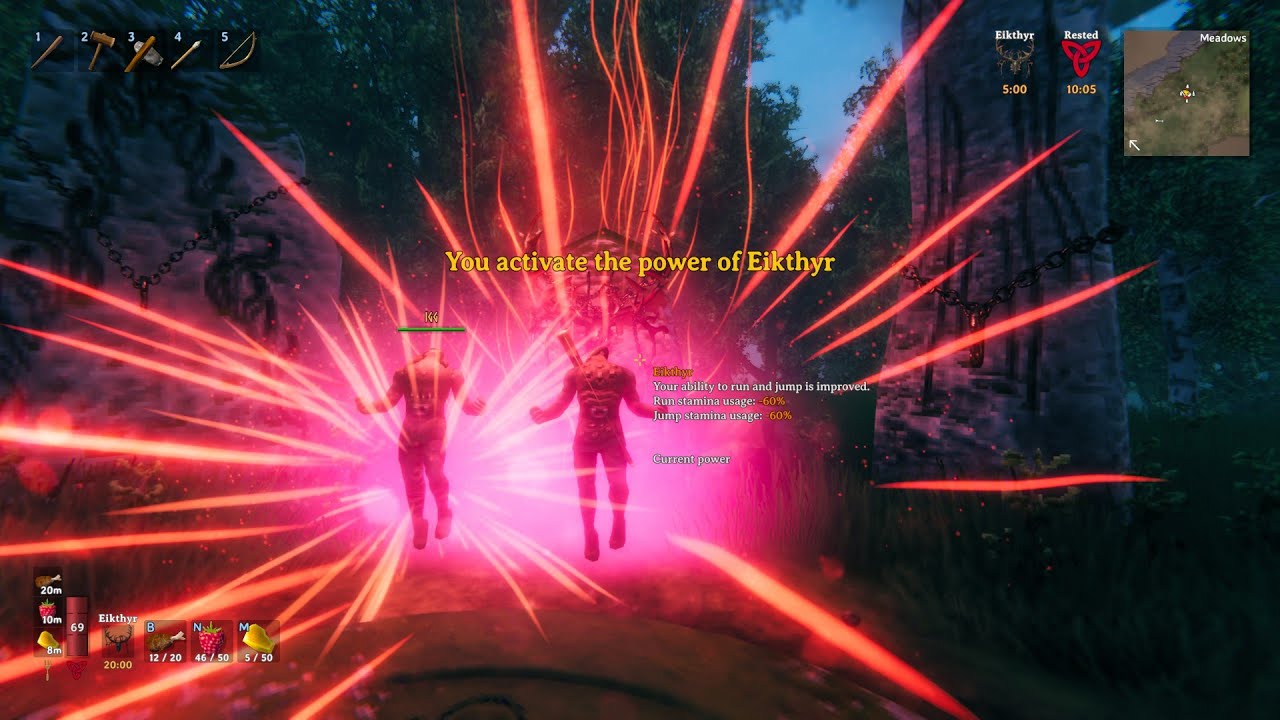 I went clubbing with deer, and then powered up! - Father&Son Valheim Ep 2