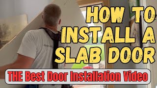 How to install a slab door and door locks