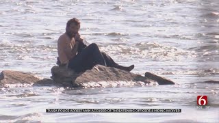 Tulsa Police Arrest Man Accused Of Threatening Officers, Hiding In River