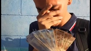 Rich man gives fruit full of money to young man to save his grandfather, and his reaction was beauti