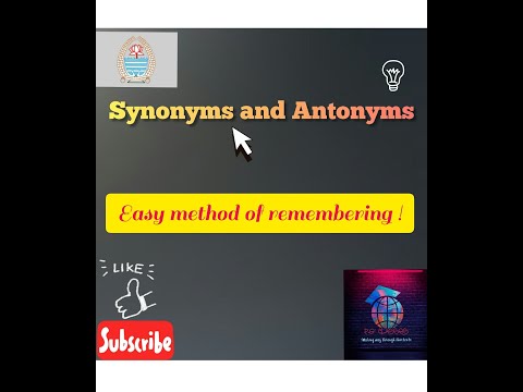 LEC 2: SYNONYMS, ANTONYMS AND THEIR USAGE || CONNECT WITH US ON INSTAGRAM TO GET WORKSHEET LINK.