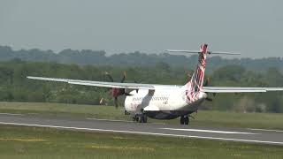 G-LMTD ATR 72-212A Over the fence aviation photography.aviation videos.