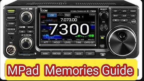 ICOM.IC-7300 ,  MPad & Memory Storage / Tag - 2025