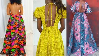 How to sew a backless gathered dress/Backless dress sewing tutorial