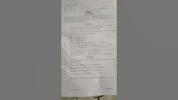 JP University session 2020-2023 chemistry subsidiary question paper