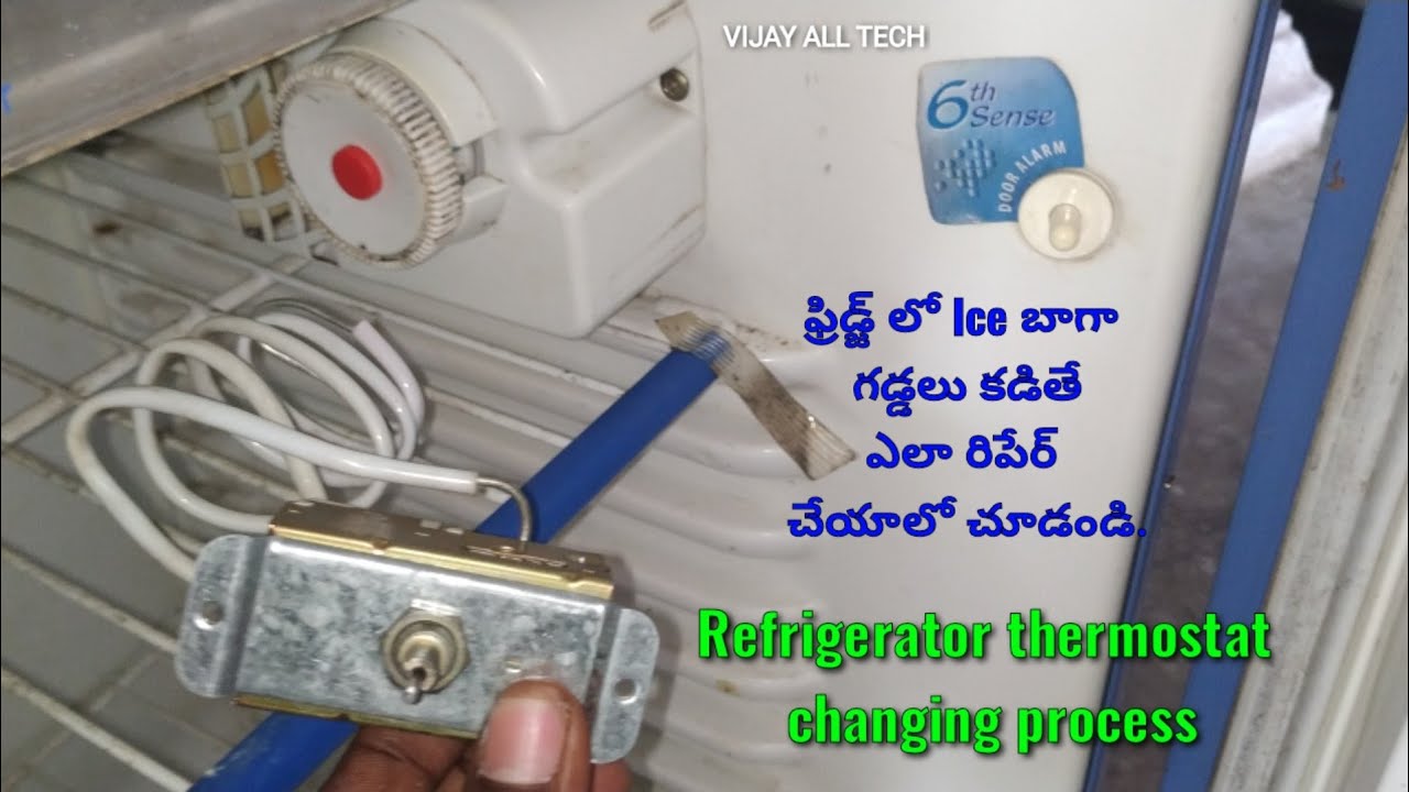 How to change thermostat / fridge repair / refrigerator thermostat