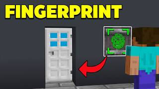 WORKING Fingerprint Door Lock in Minecraft Bedrock!(No Mods) screenshot 2