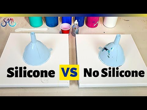 Acrylic Pour Cells: Silicone vs No Silicone - What&rsquo;s the difference for Floetrol Cells?🤔🤓FUNNEL Pour