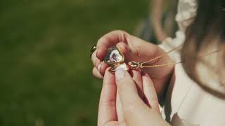 Gold Heart Locket Necklace with Photos by Lily Blanche screenshot 2