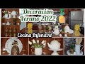 🌟DECORACION VERANO 2022// COCINA INFONAVIT// DECORACION CON PIÑAS 🍍