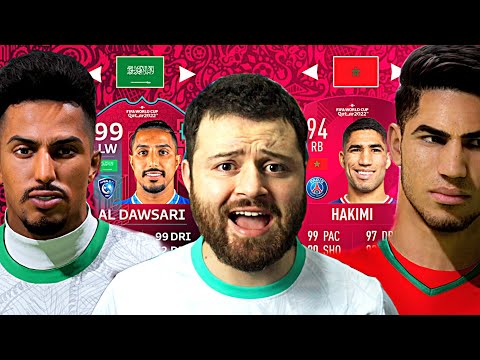 عجلة الحظ تحدد طاقات المنتخبات العربية في لعبة كأس العالم FIFA