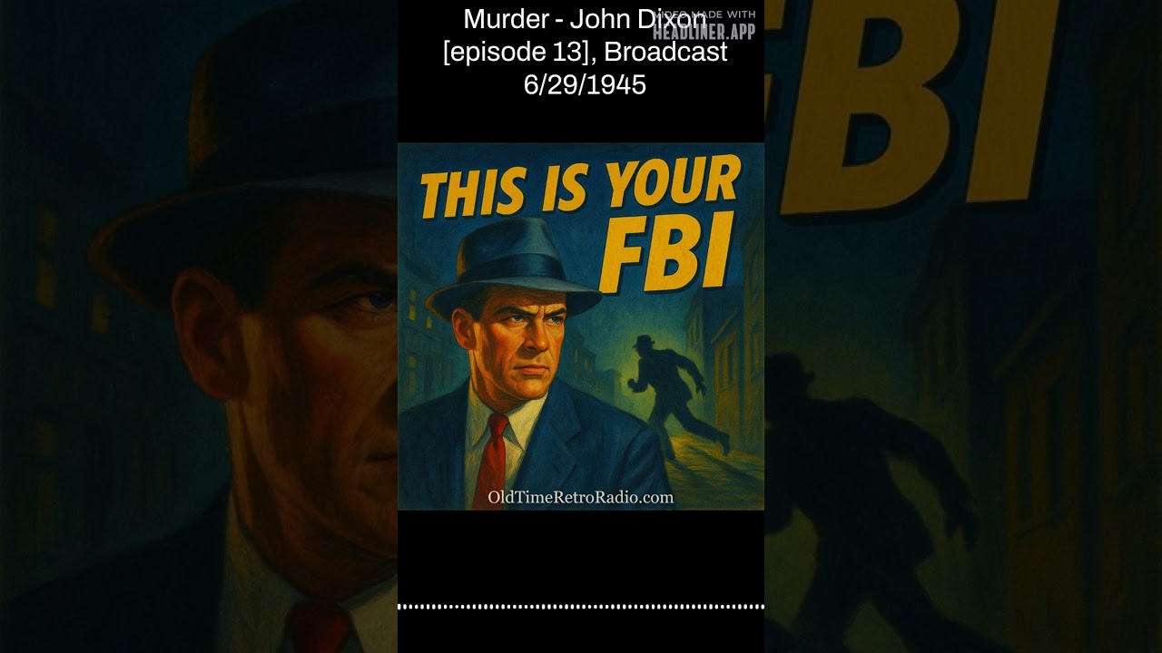 Murder - John Dixon [episode 13], Broadcast 6/29/1945 | This Is Your FBI | Old Time Radio