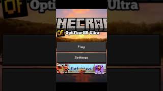 Optifine for pocket edition #minecraftoptifine #shorts #viral #trending