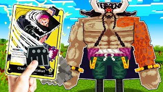 Fighting One Piece Bosses with RANDOM Card Abilities in Minecraft