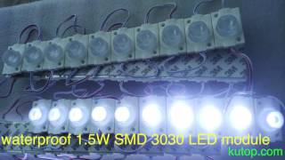 waterproof 1.5W SMD 3030 LED module with cover - kutop.com