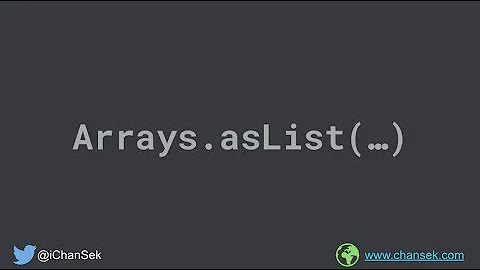 How Arrays.asList(...) works internally?