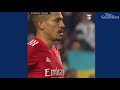 Ukrainian football player emotional on pitch after support from fans